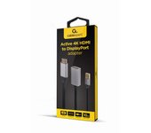 ADAPTADOR GEMBIRD  ACTIVO 4K HDMI MACHO A DISPLAYPORT HEMBRA NEGRO