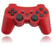 IMATICA LOS PALACIOS - Mando Inalámbrico Compatible para Sony Play Station 3 Rojo