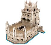 DAM. Puzle 3D de cartón de la Torre de Belém en Lisboa. 26 piezas. 10x15x13cm.
