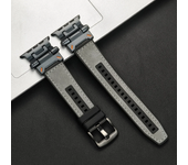 Luxury Leather Strap for Apple Watch Band Ultra 2 49mm Silicone Bracelet Wristband Iwatch Series 9 8 7 6 5 SE 4 45mm 44mm 42mm