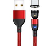 540 Degrees Rotating Magnetic Cable USB IPone Type C Micro Phone Cable For iPhone13 12 11 X Pro Max Samsung Xiaomi USB Cord Wire