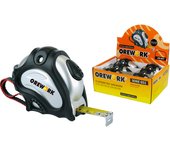 Orework Flexómetro Serie G51 - 8 Metros, Carcasa Ergonómica, Clip Enganche, Gancho 3 Remaches, Freno Seguridad
