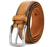 Men Belts High Quality Genuine Leather LONG Large Pin Buckle Metal Automatic Buckle Male Belts Strap Male