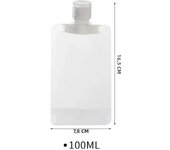 30/50/ML Lotion Dispenser Bag Travel Reusable Pouches Shampoo Liquid Leakproof Refillable Cosmetic Packaging Storage Container