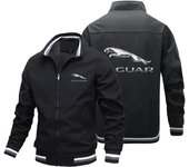 2024 Jaguar logo printed men's jacket, fashionable trench coat, outdoor sports jacket, autumn and winter coat top