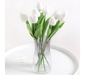 5Pieces Of Artificial Plant Tulip Soft Pole Room Dining Table Decoration Wedding Party Garden DIY Christmas Anniversary Decor