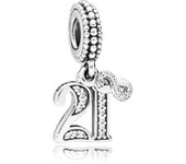 Charm colgante Pandora 797263CZ mujer plata 21 Años de Amor
