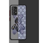 Phone Matte Case for Samsung Galaxy A13 A54 A32 A24 A23 A12 A72 A22 A52 A70 A14 Luxury Shell Cover Fashionable Robot Bear Brand