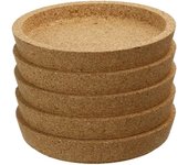 Set of 5 Cork Coasters - Coffee Mug Table Decoration coffee or at tea