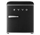 EVVO Mini Nevera Retro 45 Litros de Capacidad Diseño Vintage Bajo Consumo Silenciosa Control de Temperatura Organizador de Espacios.