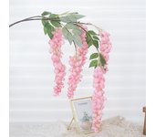Artificial Flowers Silk Wisteria Vine Fake Silk Hanging Rattan Flower For Wedding Party Garden Outdoor Greenery Home Wall Decor