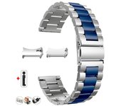 No Gaps Stainless Steel Band for Samsung Galaxy Watch7 6 4 Classic 46mm 47mm/Watch4 5 pro 44mm 40mm Strap Curved end Bracelet