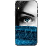 Tumundosmartphone Funda Gel Tpu para Iphone XR Diseño Ojo Dibujos