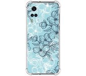 Funda Silicona Antigolpes para Vivo Y52 5G / Y72 5G diseño Flores 03 Dibujos