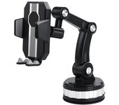 1 PZA. Soporte para teléfono de coche con Ventosa para teléfono móvil, smartphone, tableta, soporte para vehículos, Liberación with a Fund para una instalación inmediata.