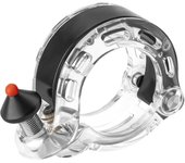 Timbre de bicicleta, timbre de bicicleta oculto con sonido claro y prolongado, para manillar estándar de 22,2/25,4/31,8 mm, bocina de bicicleta, transparente