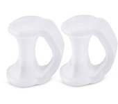 Pexmen 2Pcs Gel Toe Separator Pinky Toe Spacers Little Toe Cushions for Preventing Rubbing Relieve Pressure Foot Care Tool
