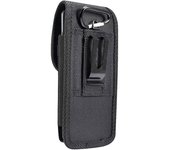 Funda Cinturon Vertical para THL W200C en Nylon con Clip Metálico y Tarjetero - Negra