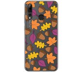 Tumundosmartphone Funda Gel Transparente para Huawei P Smart Plus 2019 diseño Otoño Dibujos
