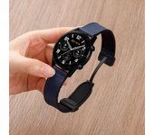 20 22mm Leather+Silicone Strap For Samsung Galaxy Watch 4 5 6 40 44mm 5Pro Magnetic Band Galaxy Watch 4/6Classic 43 47mm 42 46mm