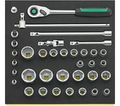 STAHLWILLE 96830360 BANDEJA TCS CON JUEGO DE HERRAMIENTAS DE MANO 1/2" TCS 50/52/30/6QR
