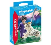Playmobil luchadora asiatica con tigre