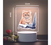cat Usb Atmosphere Table Lamp Rgb Night Lights Led Mange Avatar Room Decor Gift Rgb Night Lights Led