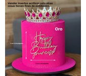 10pcs/set Queen Princess Happy Birthday Acrylic Cake Topper Insert Queen Acrylic Cake Decoration Side Wedding Party Ornaments