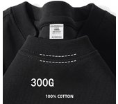 Summer Cotton Heavy Duty 300grams American Pure Cotton Short Sleeves T-shirt Men Casual Base Top Oversized T Shirt