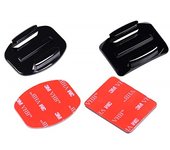 Flat Curved Adhesive Mounts Sticker Mount for GoPro Hero 12 11 10 9 8 7 6 Xiaomi Yi 4K SJCAM Action Camera Go Pro Accessories