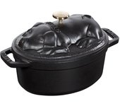 Staub La Cocotte Tapa de cerdo 17 cm, ovalado, Hierro fundido