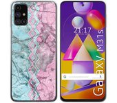 Tumundosmartphone Funda Gel Tpu para Samsung Galaxy M31s diseño Mármol 08 Dibujos
