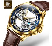 OLEVS 6661 Top of the line Original Skeleton Men's Automatic Mechanical Watch Waterproof and Luminous Men's Watch Reloj Hombre
