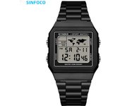 SYNOKE Couple watches Top Brand Luxury Stainless Steel Chrono Sport Watches Light Display Digital Wristwatch Waterproof Fashion