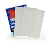 36 Etiquetas para Textiles, Perfecto para Identificar tu Ropa, Permite Lavado y Secado. Bolsa con 36 Etiquetas - No Necesita Plancha. Formato Rectangular. Medidas: 4.5 x 1.2 cm by Office Box.