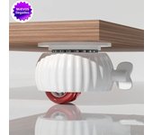4Pcs New Furniture Casters Wheels Self Adhesive Pulley With Brakes Strong Load-bearing Universal Wheel 360° Rotation Type Mute