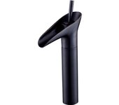 Grifo de Lavabo Negro Vintage con Cascada