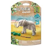 Playmobil Elefante Joven - Aprende Sobre Animales y Hábitats - Set de Wiltopia
