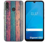 Funda Silicona para Gigaset GS3 diseño Madera 10 Dibujos