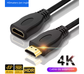 HDMI Extension cable 4K 60Hz HDR HDMI 2.0 Cable HDMI 2.0 Male to Female Extension cord Kable for PS5 Xbox HDTV PC Monitor