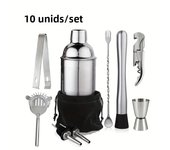 1/3/6/9/11pcs Cocktail Shaker Set Stainless Steel Bartender Kit Cocktail Mixer Wine Martini Boston Shaker Party Bar Tools