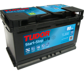 Batería de coche Tudor TL800 Start-Stop Efb. Tecnología EFB. 12V - 80Ah/720A (EN) Caja L4