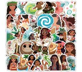52PCS Disney Movie Moana Sticker Cartoon Graffiti Decoration Helmet Car Guitar Laptop Phone Case Waterproof Decal Kids Toy
