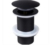 Drenaje de fregadero negro sin desbordamiento, Drenaje de fregadero emergente negro universal, Tapón de drenaje sin desbordamiento, Tapón de drenaje