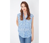 Blusa LAGA Estampada Sin Mangas con Escote en V