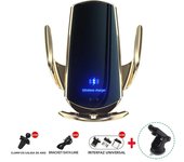VIKEFON 15W Car Magnetic Wireless Charger Automatic Car Mount Phone Holder For iPhone Samsung Infrared Induction Fast Charging