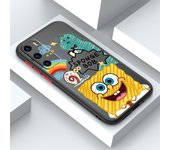Cartoon S-SpongeBobES For OPPO A98 A96 A94 A78 A77 A76 A74 A72 A57 A56 A55 A53 Frosted Translucent Hard Phone Case