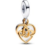 Pandora  Charm Colgante Doble en plata de ley Gr 763237C01 , para Mujer