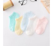 5 Pairs/lot Cotton Boy Child Socks Infants Summer Mesh Socks For Newborns Baby Cute Cartoon Socks For Girls Thin Soft