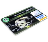 waterproof Super Slim Credit Card USB Flash Drive 32GB pendrive 4GB 16GB 32GB 64GB bank card model Memory Stick u disk